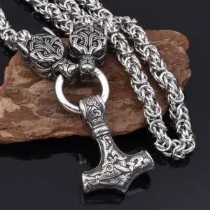 Collier Vintage bijoux mode populaire Style rétro chaîne en métal amulette Viking patte d'ours pendentif collier cadeaux d'amitié uniques