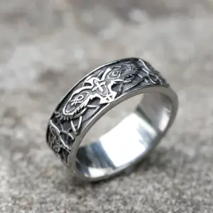 Bagues en acier inoxydable 316L pour hommes, Vintage, nordique, Viking, aigle volant, amulette, bijoux animaux, cadeaux, livraison gratuite, nouvelle collection