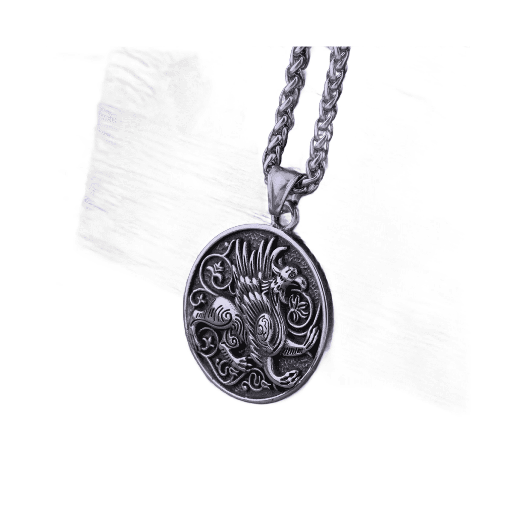 Pendentif griffon acier inoxydable homme