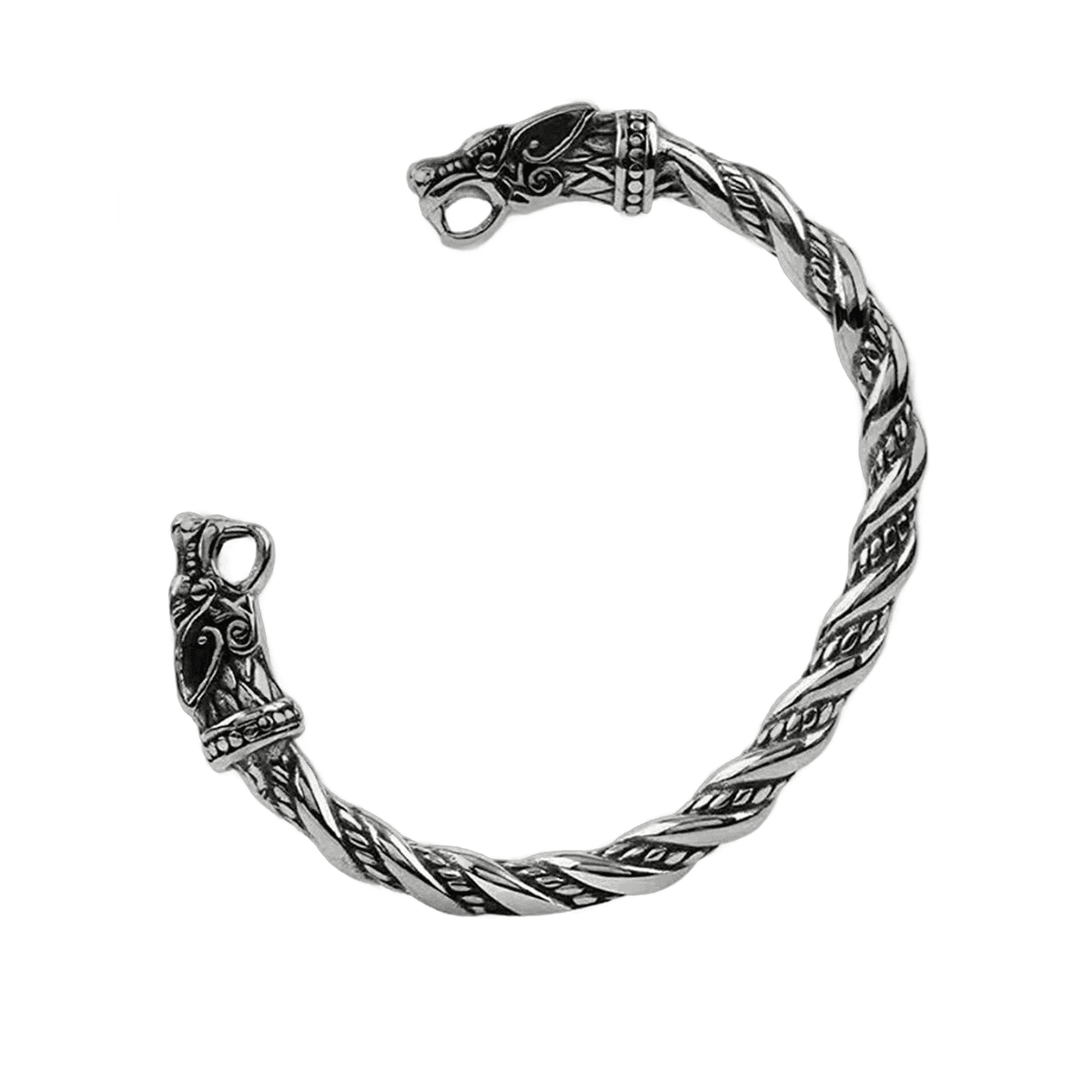 Bracelet Viking Loup Fenrir Réglable