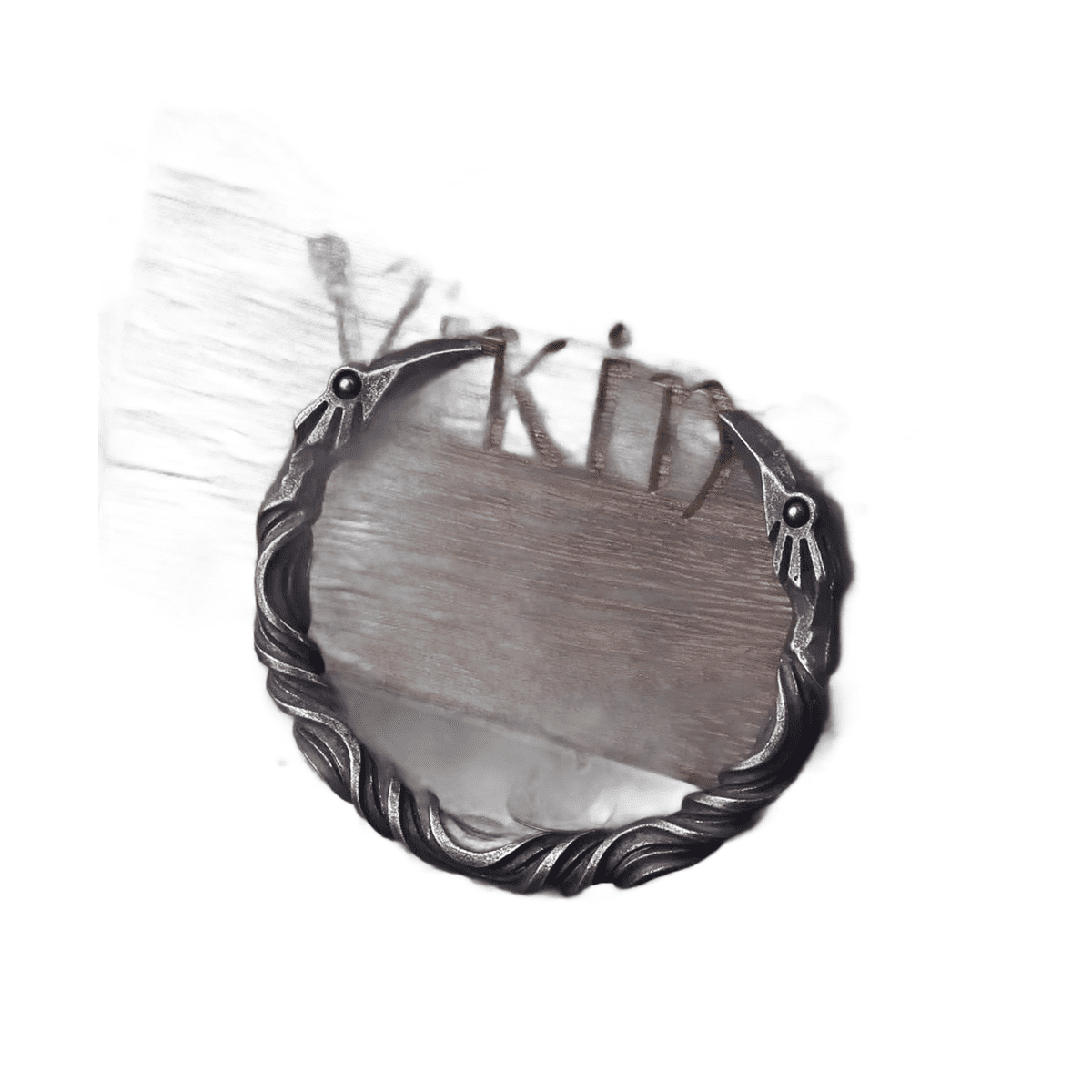 Bracelet homme viking corbeau acier – Image 3