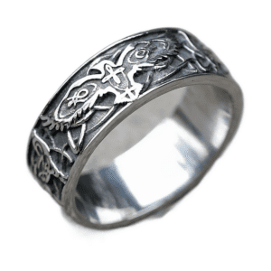 Bague Viking Aigle Acier Inoxydable