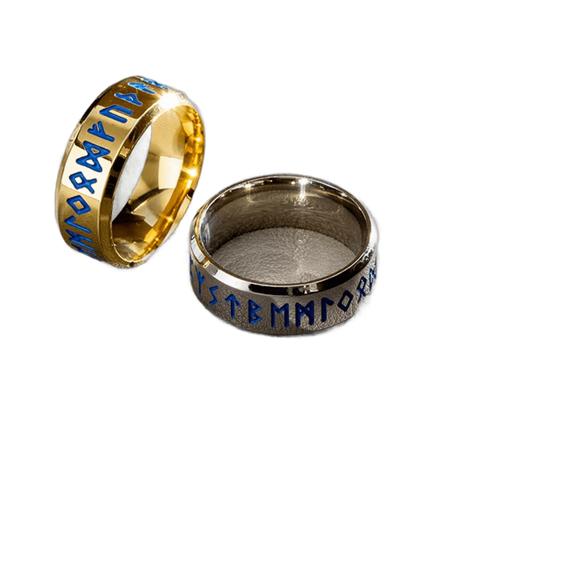 Bague Viking Acier Inoxydable Runes Homme