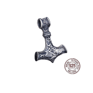 Collier Argent 925 Marteau Thor Viking
