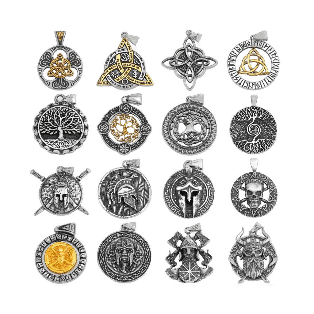 Collier viking arbre de vie acier