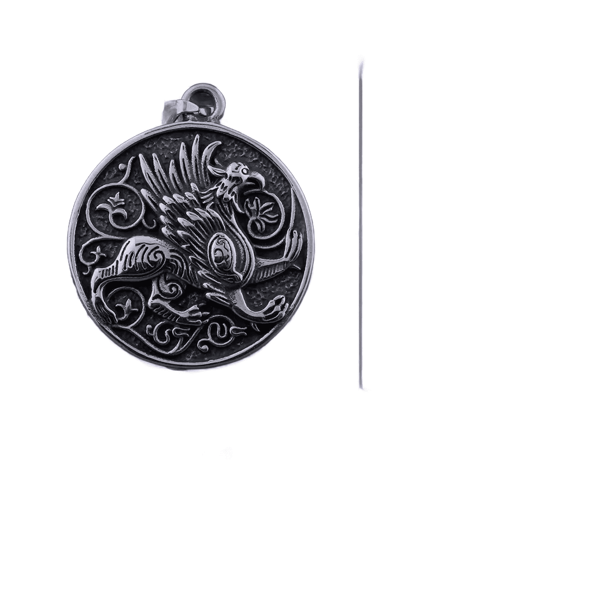 Pendentif griffon acier inoxydable homme – Image 2