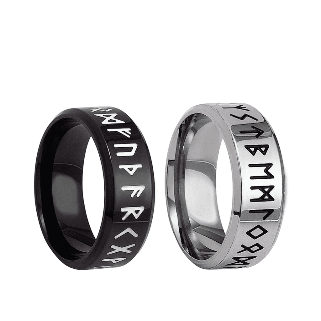 Bague Viking Runes Acier Inoxydable