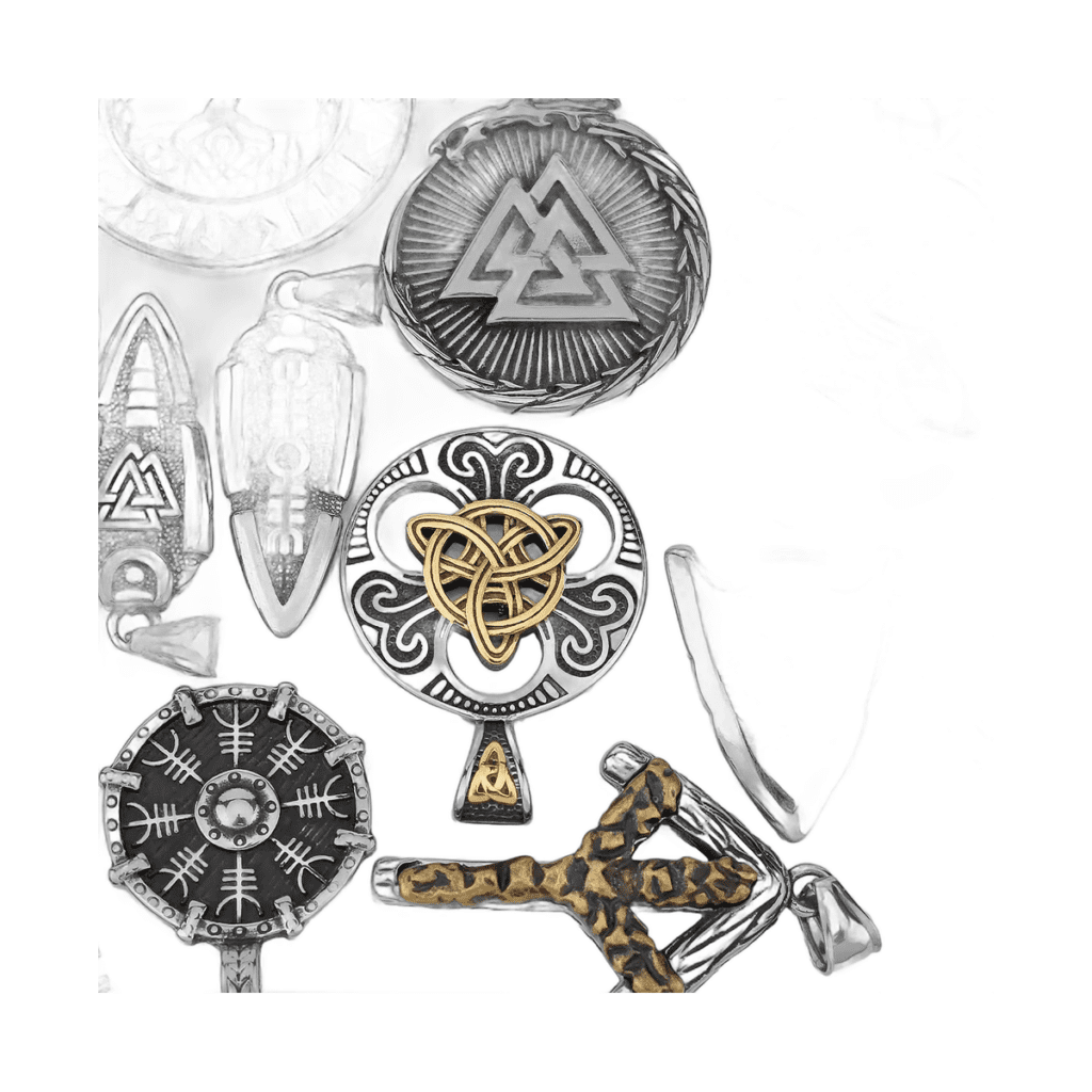 Pendentif Rune Nordique Arbre de Vie Rotatif