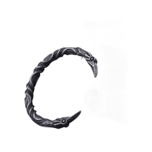 Bracelet homme viking corbeau acier
