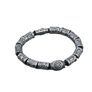 Bracelet runes nordiques Vegvisir
