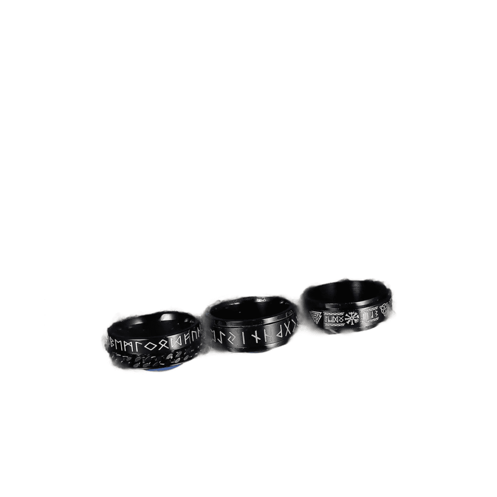 Bague Viking Rune Odin Acier Inoxydable