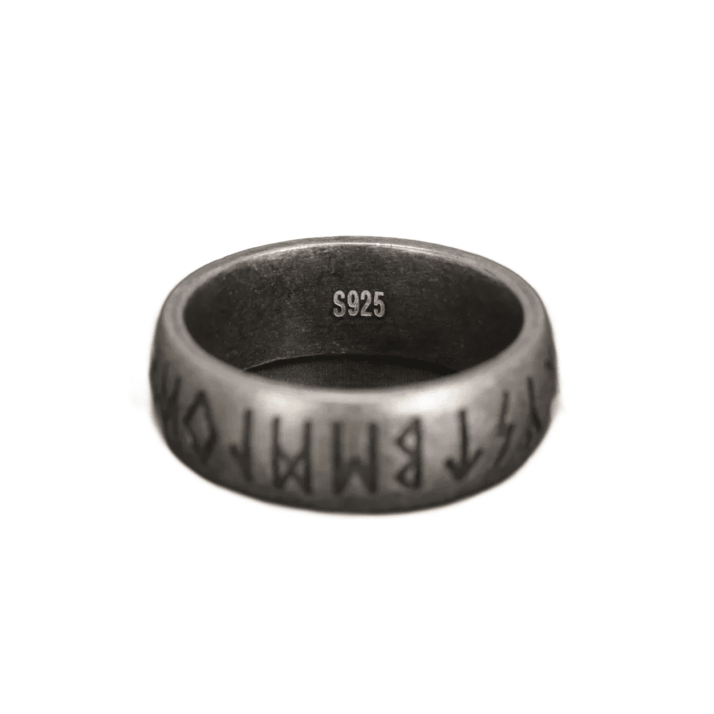 Bague Viking Argent Sterling 925 Runes