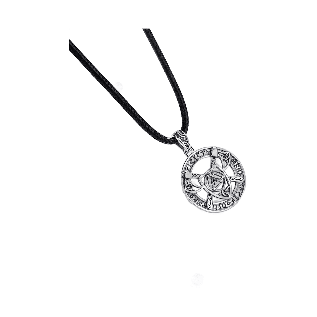 Collier Viking Argent 925 Pendentif Rune Hache