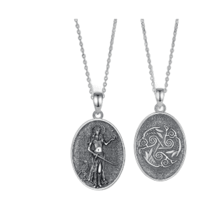 Collier Viking Morrigan triple spirale argent 925