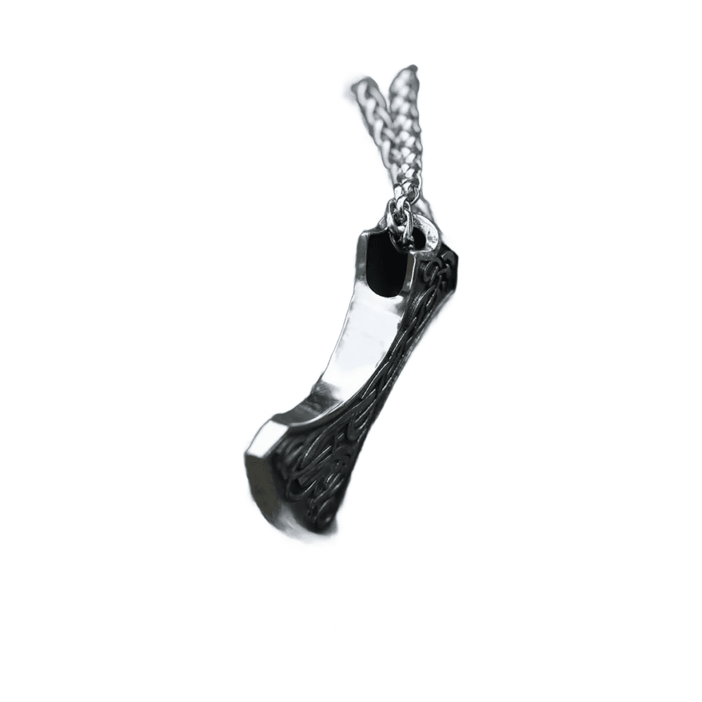 Collier pendentif hache viking acier inoxydable