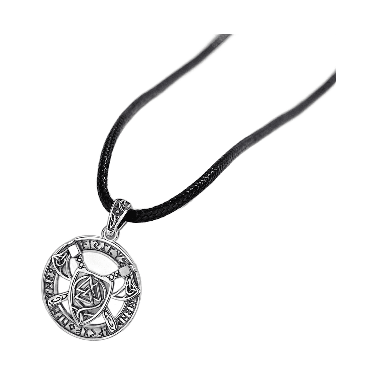 Collier Viking Argent 925 Pendentif Rune Hache – Image 2