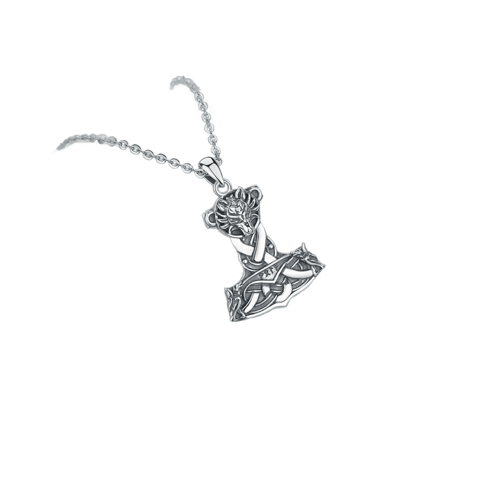 Collier Marteau Thor Argent 925 Nœud Celtique