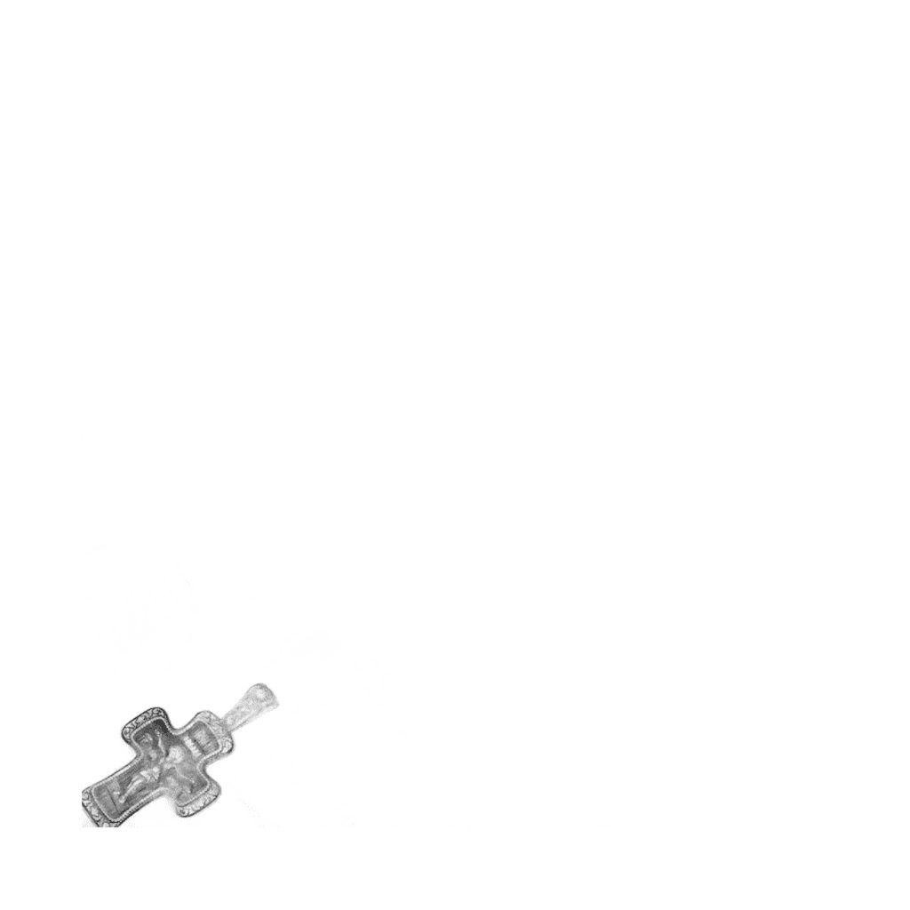 Collier Viking acier inoxydable croix bouclier