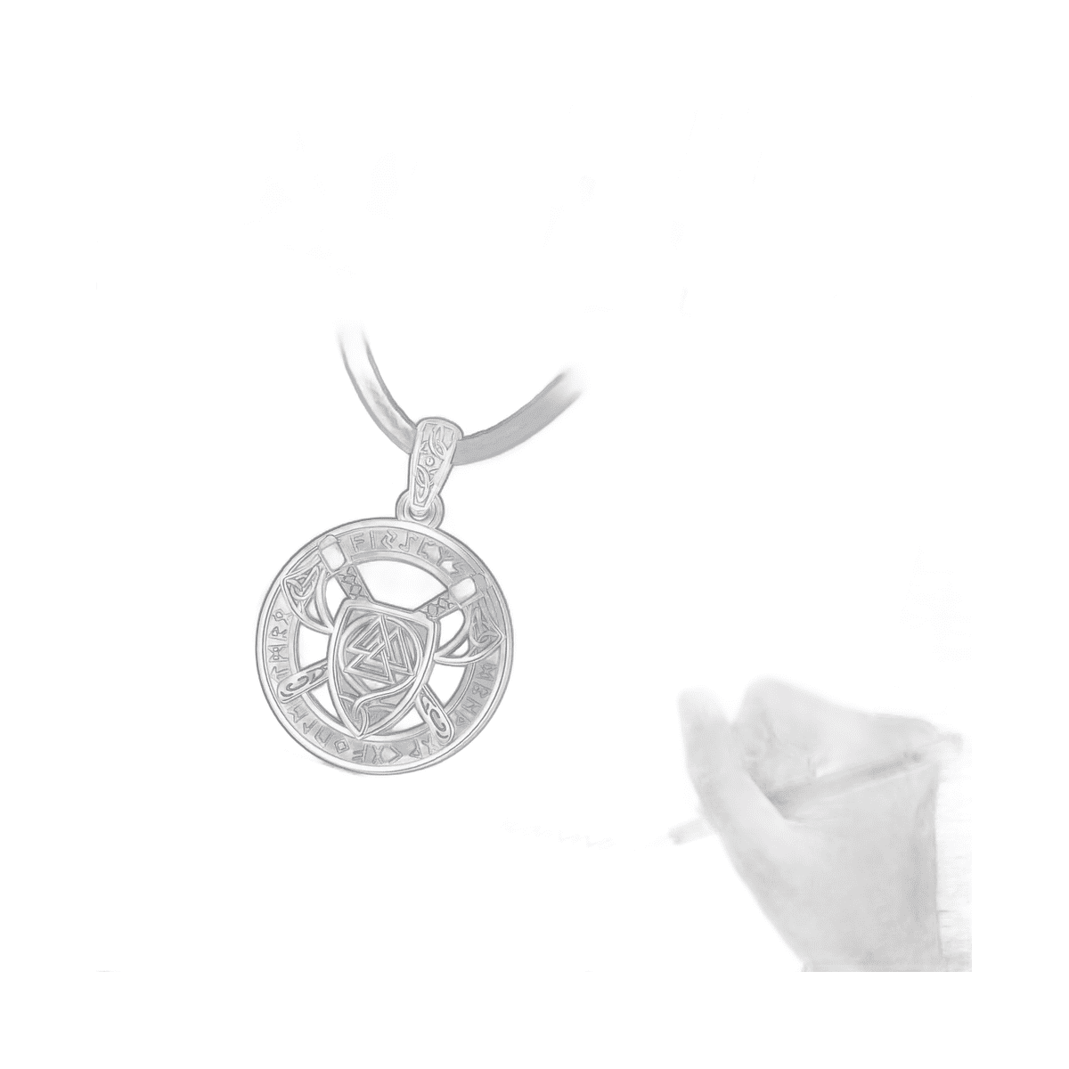 Collier Viking Argent 925 Pendentif Rune Hache – Image 3
