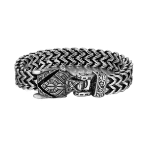 Bracelet Loup Viking Acier Inoxydable 12mm