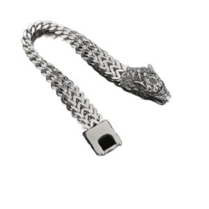 Bracelet Loup Viking Acier Inoxydable