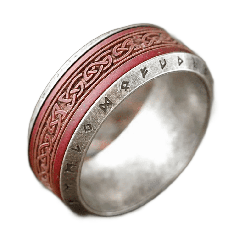 Bague Viking Acier et Palissandre