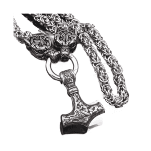 Collier amulette viking patte d'ours