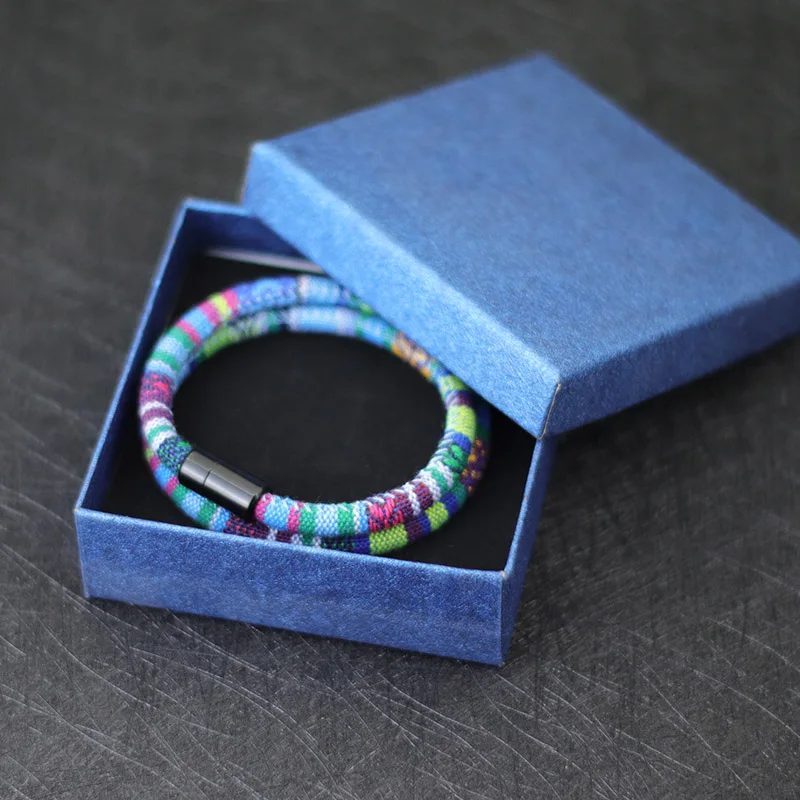 Bracelet Corde Magnétique Aventure Survie Homme Bohême – Image 3