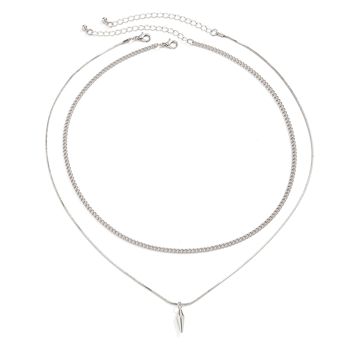 Pendentif Rivets Acier Inoxydable Chaîne Serpent Homme – Image 4