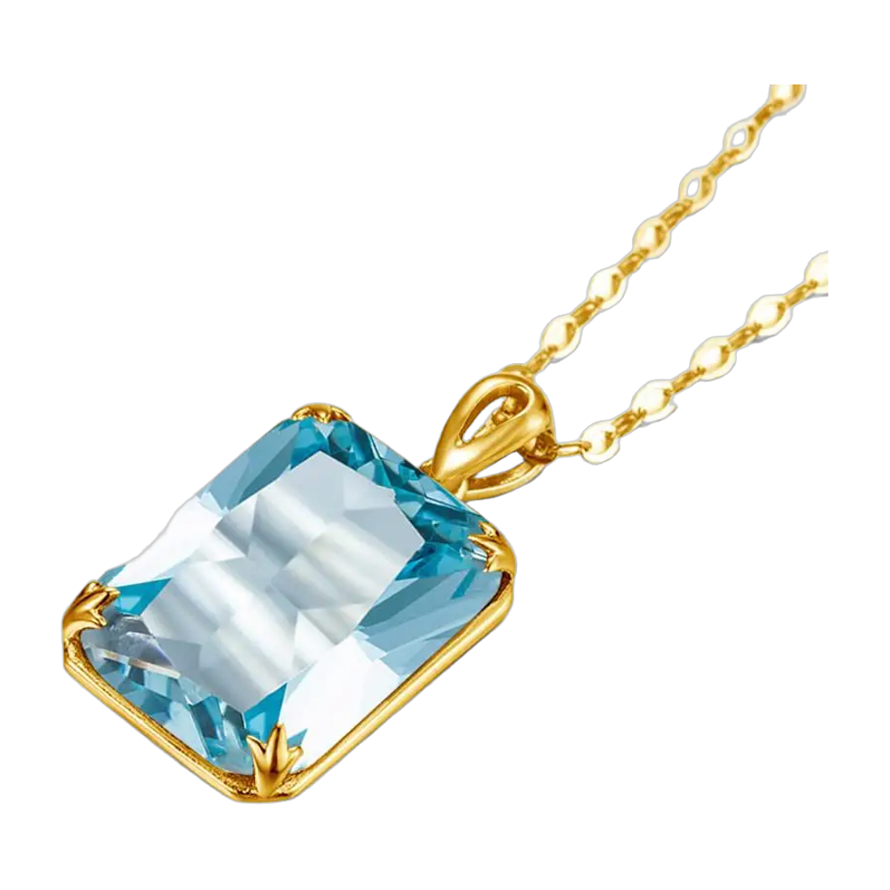 Pendentif Viking Aigue-Marine Argent 925