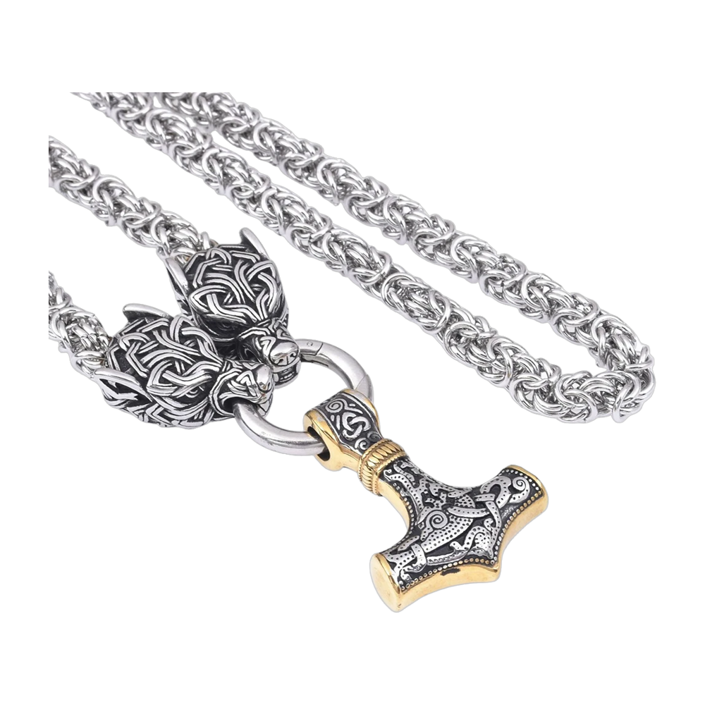 Collier amulette viking patte d'ours