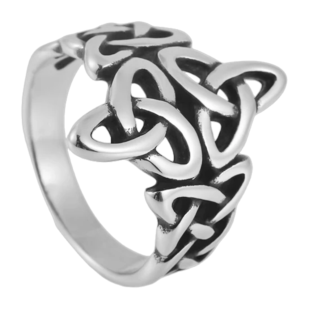 Bague Viking Triquetra Acier Inoxydable