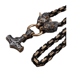 Collier marteau Viking vintage pour homme