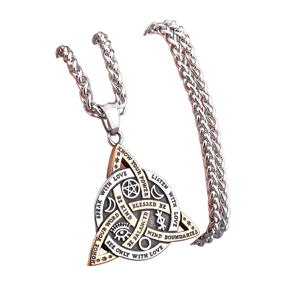 Collier viking arbre de vie acier – Image 4