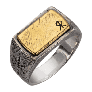 Bague Marteau Nordique Argent Cuivre
