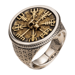Bague argent sterling 925 crâne chef viking